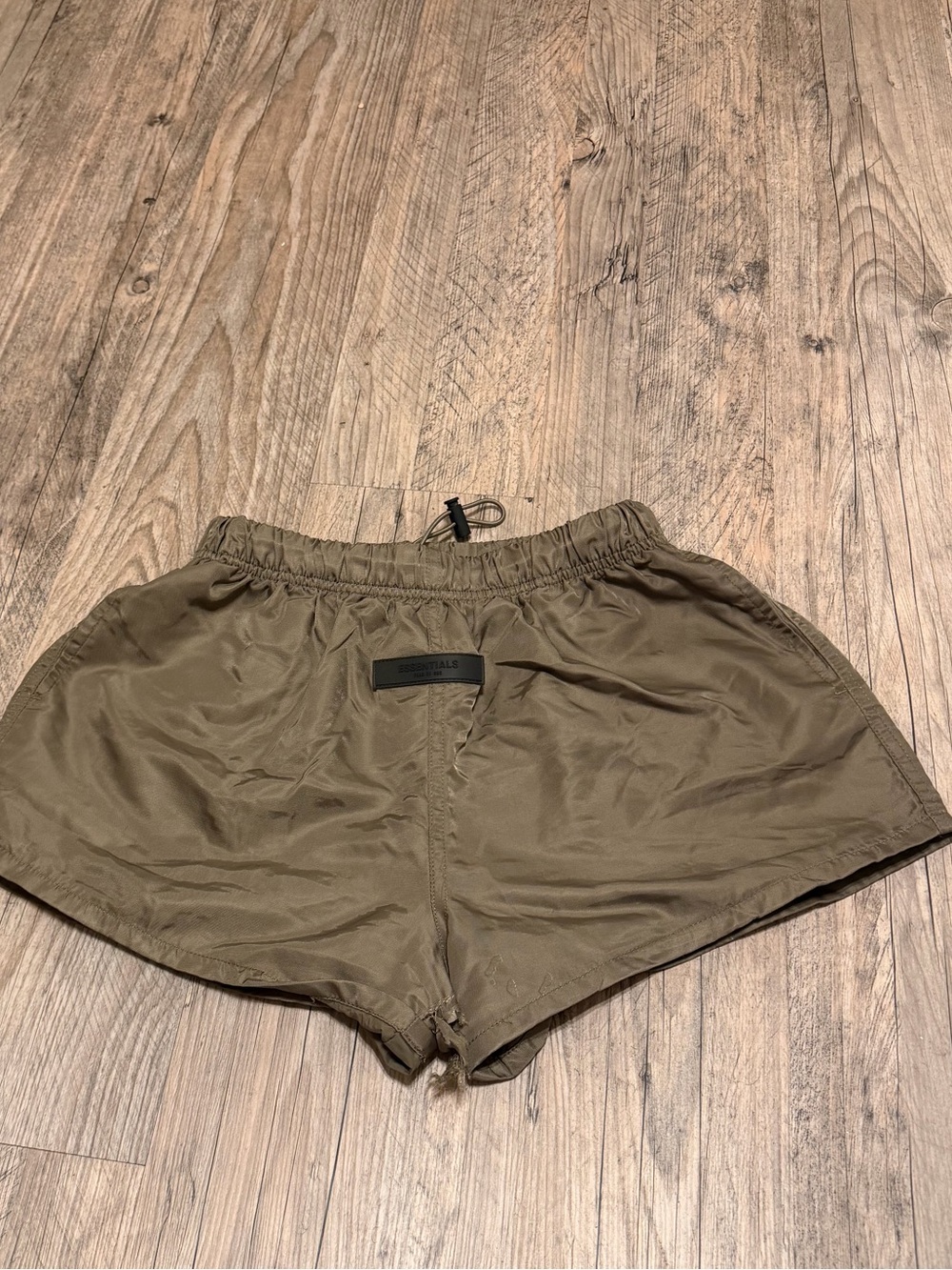 Essentials Olive Utility Athletic Shorts